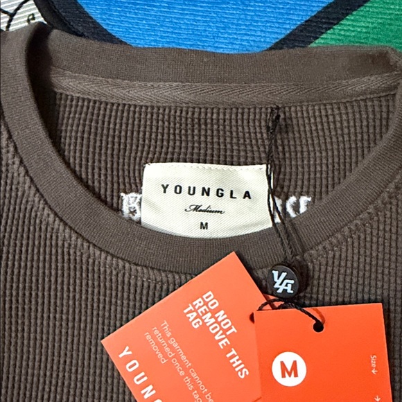 YoungLA Thermal Oversized Shirt Chocolate - Picture 7 of 15